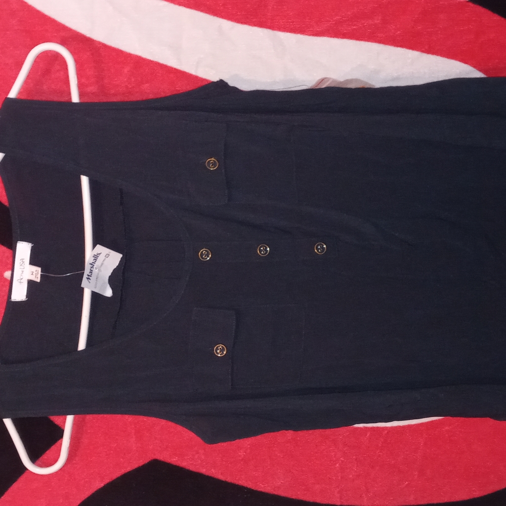 Women's , medium, hunter green, double pocket, dress tank, new with tag